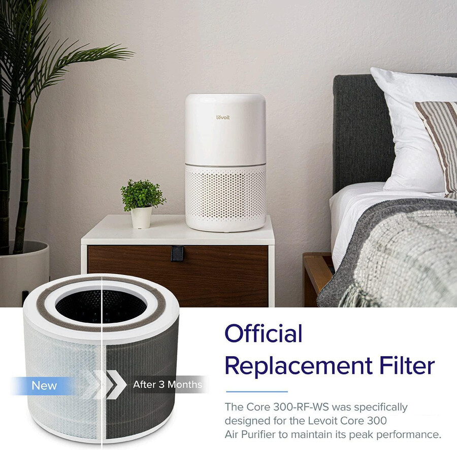 filtr zamienny do 4-stopniowego usuwania dymu levoit core 300